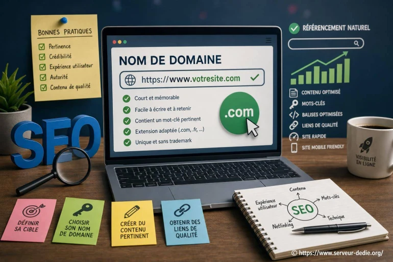 Nom de domaine et référencement : les bonnes pratiques