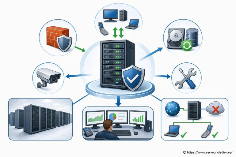 Schéma de sécurité et gestion de serveur informatique
